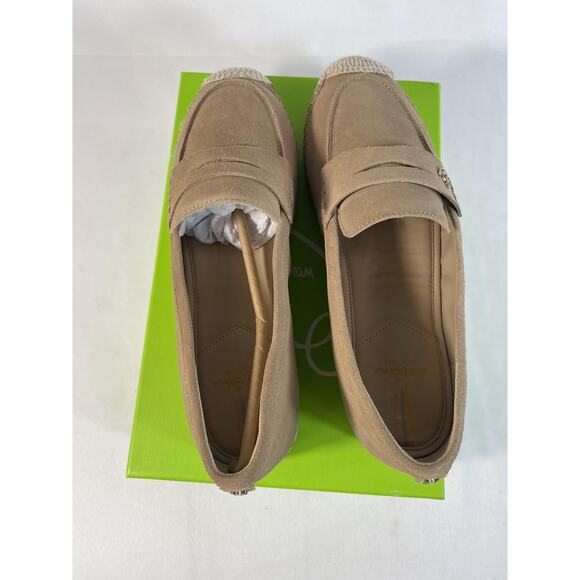 Sam Edelman Shoes Women's SZ 9.5 Taupe Suede Kail Espadrille Loafers Casual New - Picture 3 of 7